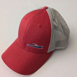 Total Boat SNAP BACK HAT. Red/white